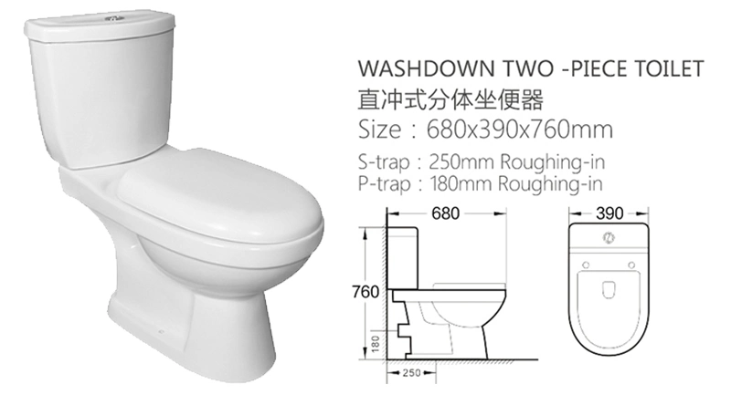 Cheap Chaozhou Sanitary Ware Bathroom Ceramic Two Piece Wc Toilet