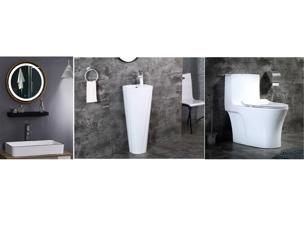 New Arrivals Square Shape Siphon One Piece Toilet Ceramic Pulse Toilet Without Tank Electronic Touch Flushing Toilet Bowl