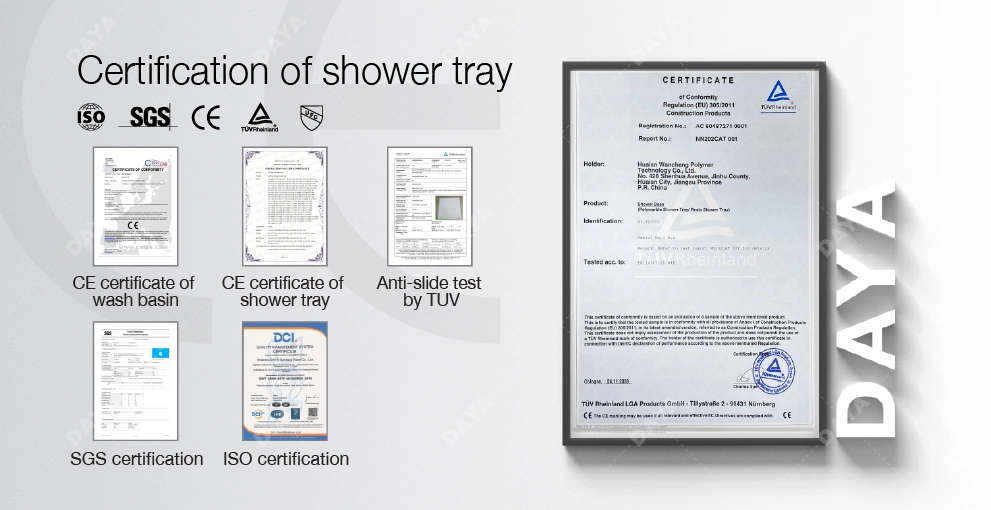 Daya Italy Exclusive Design Shower Pan Base Trim Walk-in Shower Tray