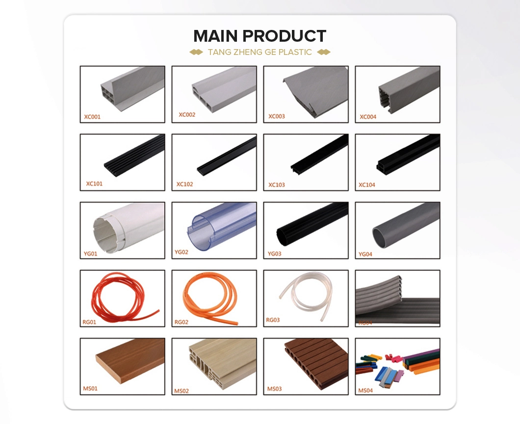 Wall Panels PVC Profile Customize Building Material PP PC PS ABS Plastic Extrusion Strip Extruded