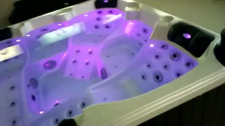 Freestanding Installation Type and Acrylic Material Whirlpool SPA Bathtub
