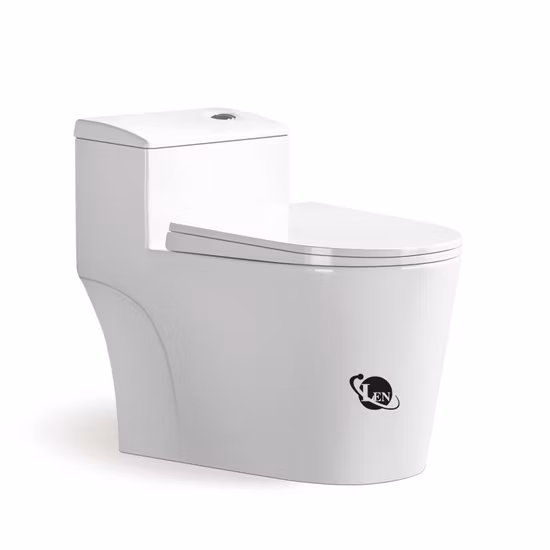 China Orange Color Snail Shape Bathroom Toilet Ceramic Sanitary Ware One Piece Toilet