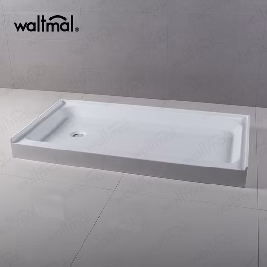 72" Cupc Approved Quality Tile Flange Acrylic Shower Pan Shower Base