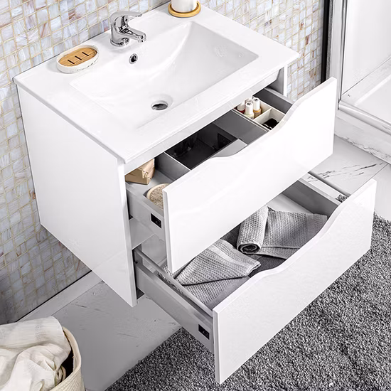 Best Selling Ceramic Basin Bathroom Vanities Furniture Wooden Bathroom Cabinet
