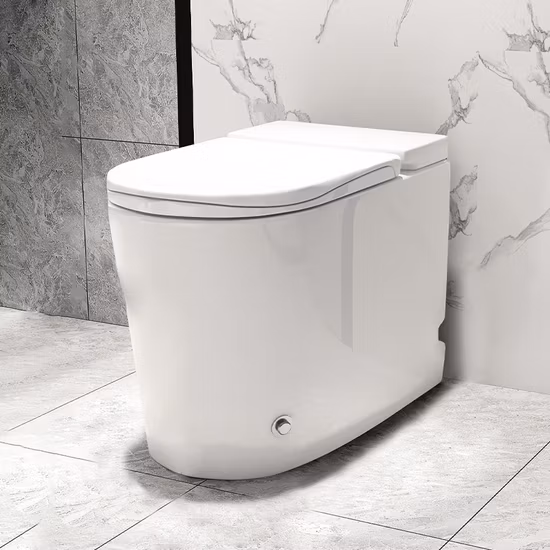 Tankless Pulse Flushing Floor Mount Water Closet Round Shape Toilet